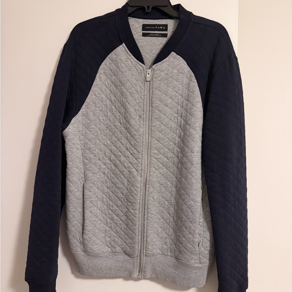 Zara Essentials Gray and Black Jacket